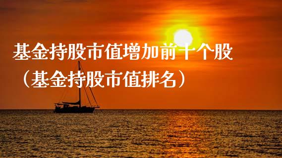 基金持股市值增加前十个股（基金持股市值排名）_https://www.ltsssb.com_基金频道_第1张