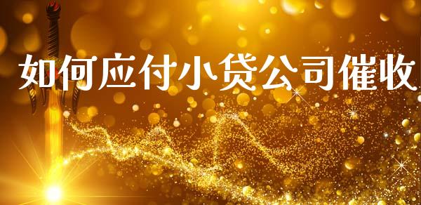 如何应付小贷公司催收_https://www.ltsssb.com_期货行情_第1张