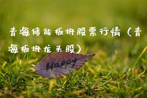 青海储能板块股票行情（青海板块龙头股）_https://www.ltsssb.com_新股数据_第1张