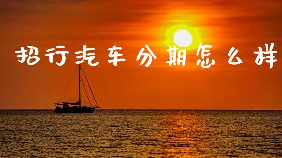 招行汽车分期怎么样_https://www.ltsssb.com_股票理论_第1张