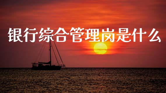 银行综合管理岗是什么_https://www.ltsssb.com_新股数据_第1张