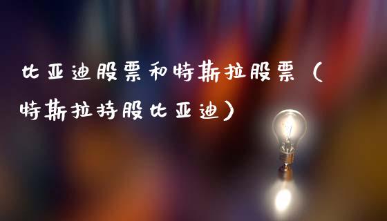 比亚迪股票和特斯拉股票（特斯拉持股比亚迪）_https://www.ltsssb.com_新股数据_第1张