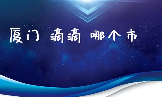厦门 滴滴 哪个市_https://www.ltsssb.com_期货在线_第1张