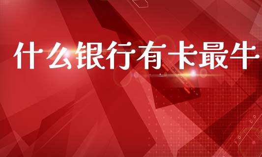 什么银行有卡最牛_https://www.ltsssb.com_基金频道_第1张