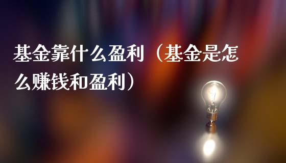 基金靠什么盈利（基金是怎么赚钱和盈利）_https://www.ltsssb.com_国际财经_第1张