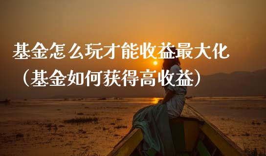 基金怎么玩才能收益最大化（基金如何获得高收益）_https://www.ltsssb.com_基金频道_第1张