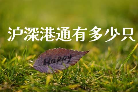 沪深港通有多少只_https://www.ltsssb.com_股市分析_第1张