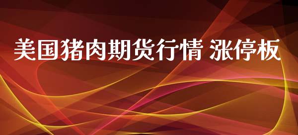 美国猪肉期货行情 涨停板_https://www.ltsssb.com_期货行情_第1张