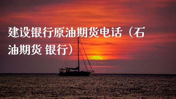 建设银行原油期货电话（石油期货 银行）_https://www.ltsssb.com_期货密码_第1张
