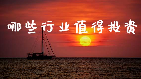 哪些行业值得投资_https://www.ltsssb.com_期货密码_第1张