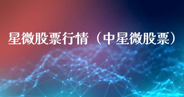 星微股票行情（中星微股票）_https://www.ltsssb.com_股市分析_第1张