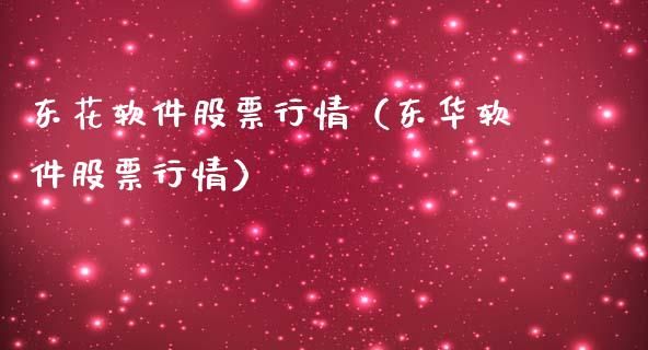 东花软件股票行情（东华软件股票行情）_https://www.ltsssb.com_新股数据_第1张