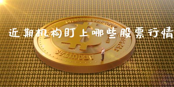 近期机构盯上哪些股票行情_https://www.ltsssb.com_股市分析_第1张