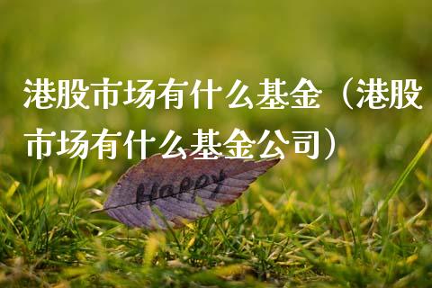港股市场有什么基金（港股市场有什么基金公司）_https://www.ltsssb.com_基金频道_第1张
