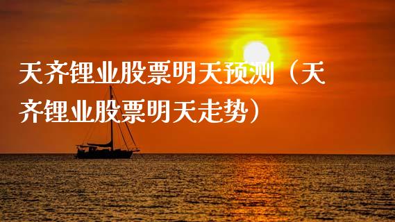 天齐锂业股票明天预测（天齐锂业股票明天走势）_https://www.ltsssb.com_股市分析_第1张