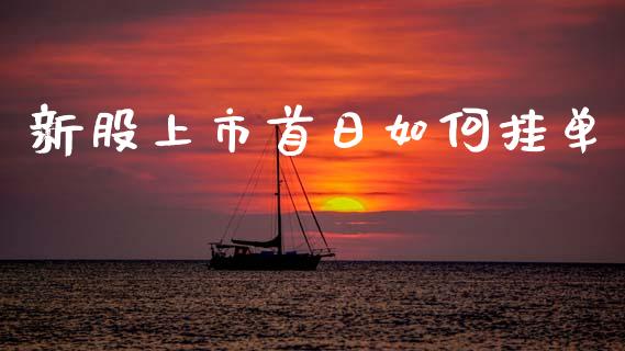 新股上市首日如何挂单_https://www.ltsssb.com_期货在线_第1张