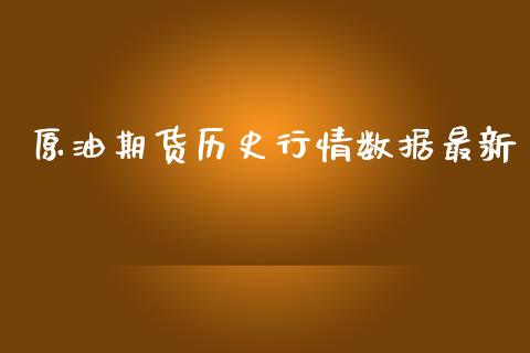 原油期货历史行情数据最新_https://www.ltsssb.com_期货密码_第1张