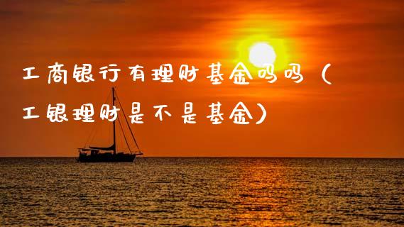 工商银行有理财基金吗吗（工银理财是不是基金）_https://www.ltsssb.com_基金频道_第1张