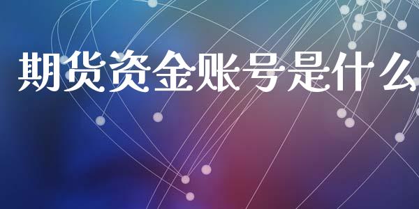 期货资金账号是什么_https://www.ltsssb.com_期货行情_第1张
