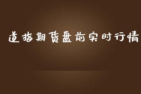 道指期货盘前实时行情_https://www.ltsssb.com_期货密码_第1张