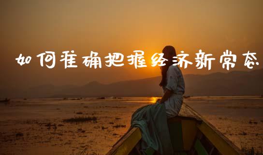 如何准确把握经济新常态_基金频道_第1张_IT财经网 如何准确把握经济新常态_https://www.ltsssb.com_基金频道_第1张