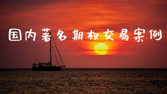 国内著名期权交易案例_https://www.ltsssb.com_期货密码_第1张