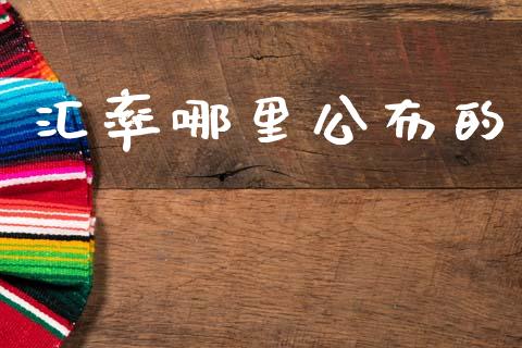 汇率哪里公布的_https://www.ltsssb.com_新股数据_第1张