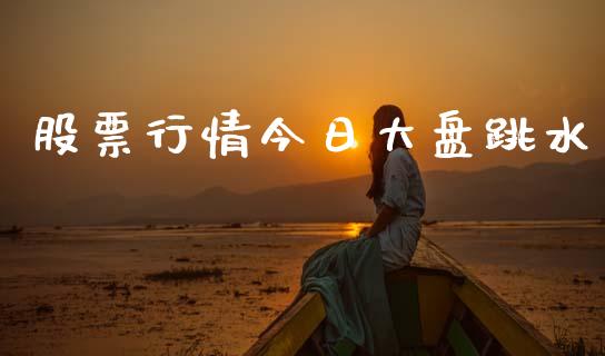 股票行情今日大盘跳水_https://www.ltsssb.com_股市分析_第1张