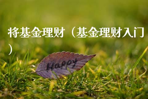 将基金理财（基金理财入门）_https://www.ltsssb.com_基金频道_第1张