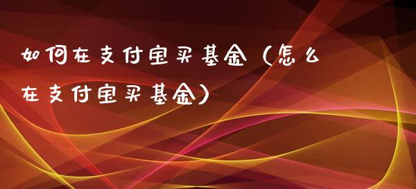 如何在支付宝买基金（怎么在支付宝买基金）_https://www.ltsssb.com_国际财经_第1张